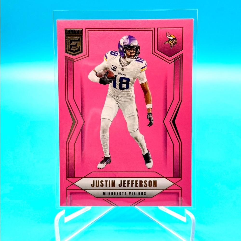2025 Panini Donruss Elite🔥Justin Jefferson🔥Pink Foil🔥#45